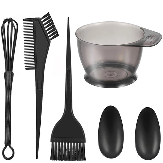 Schwarze Farbschale aus Kunststoff für einfaches und sauberes Haarfärben