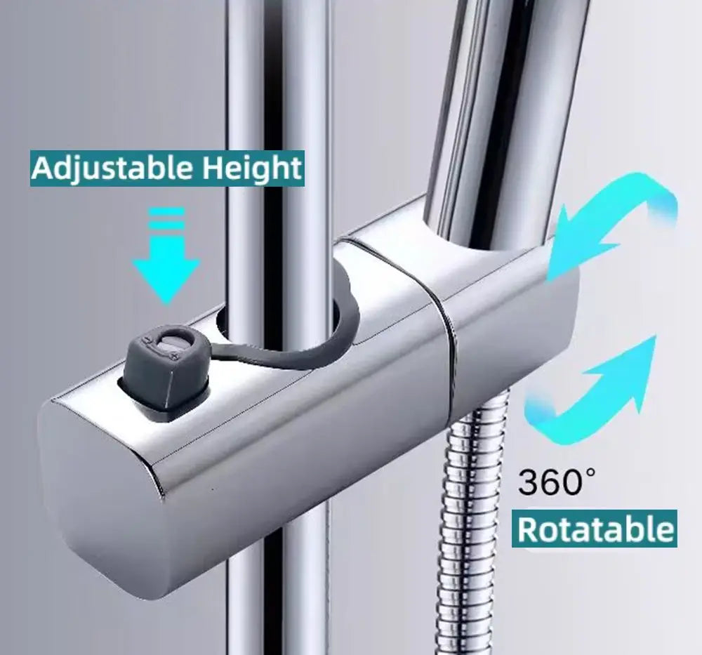 360 Grad Einstellbare Duschhalterung für Duschstangen 20-25mm Durchmesser-Yabubest - Home & More