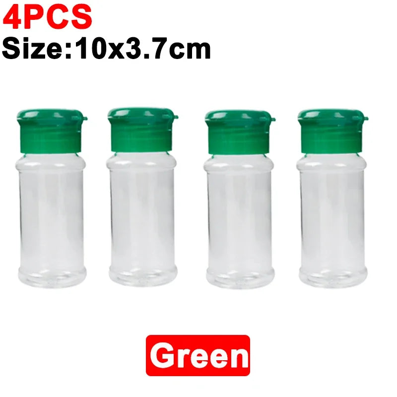 Tragbarer Kunststoff Gewürzstreuer 100ml Salz und Pfeffer Streuer