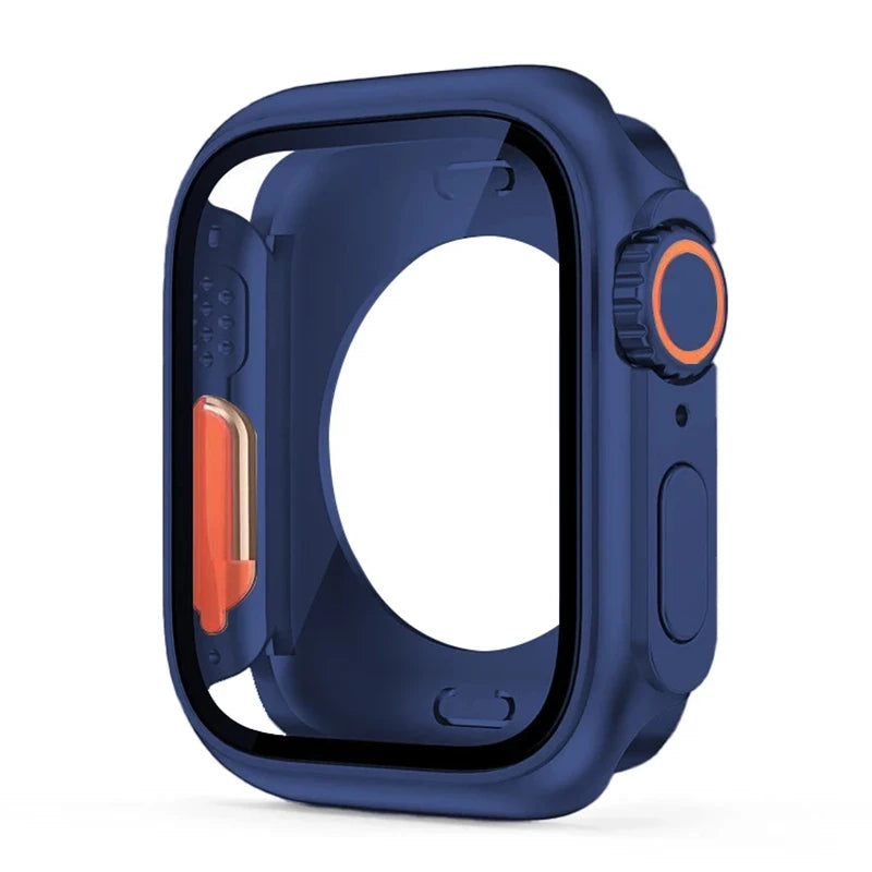 Displayschutzfolie und PC-Hülle kompatibel mit Smartwatch 40-45 mm Schutz