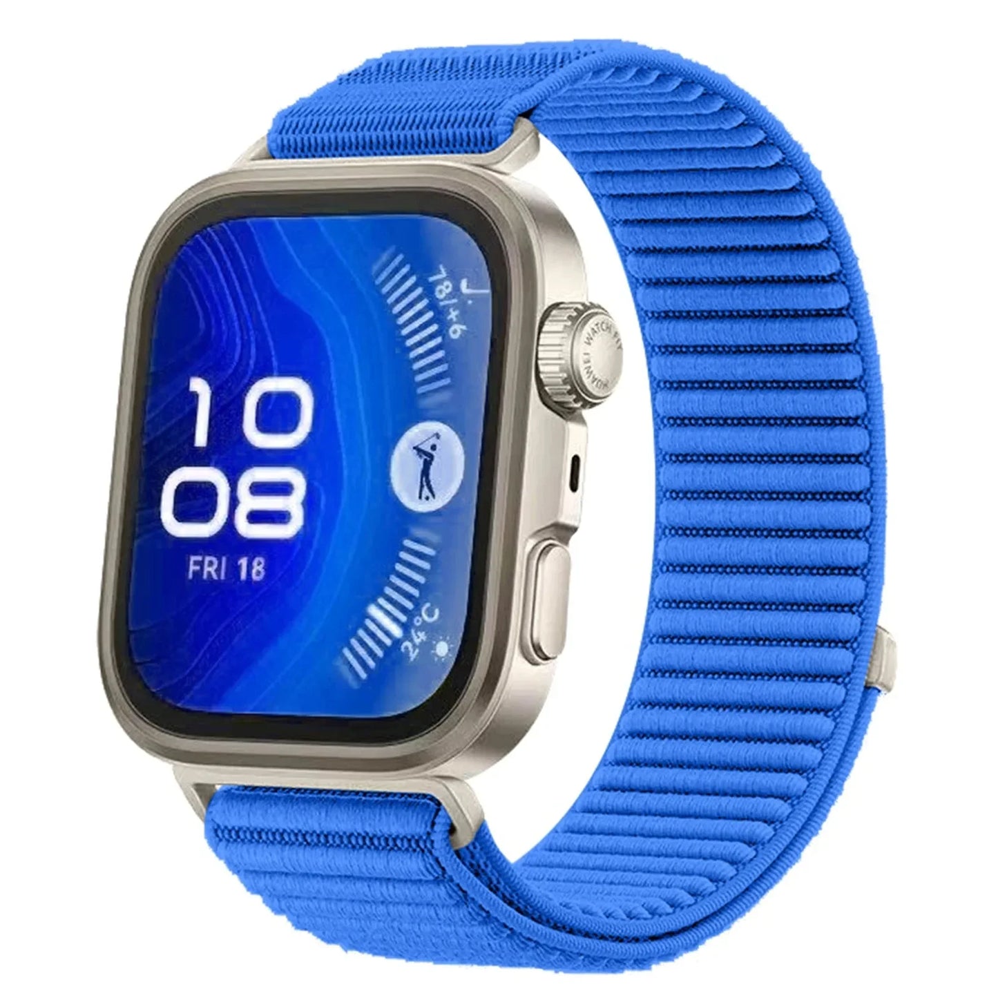 Nylon-Schlaufenarmband, atmungsaktiv und komfortabel für Smartwatches