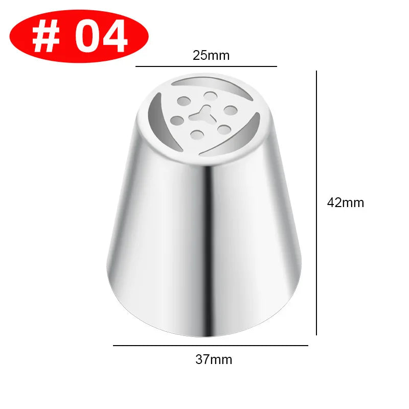 Premium Edelstahl Spritztüllen Set – 30+ Backdüsen für kreative Gebäck-Deko