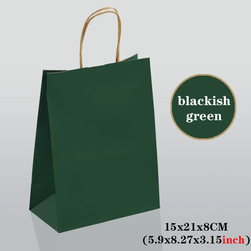 10/30/50 Stück Urlaub Papiertragetaschen mit Griff für Geschenk und Party-Yabubest - Home & More