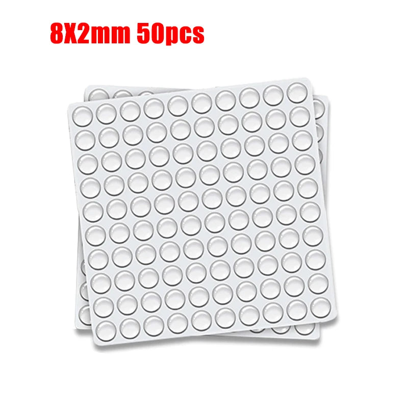 Transparenter Gummi Türstopper selbstklebend Wandschutz Schrankschalldämpfer