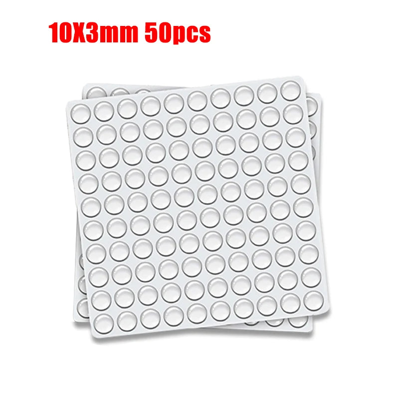 Transparenter Gummi Türstopper selbstklebend Wandschutz Schrankschalldämpfer