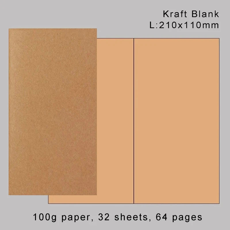 Vintage Notizbuch Nachfüllpapier vielseitig gepunktet kariert liniertes Papier