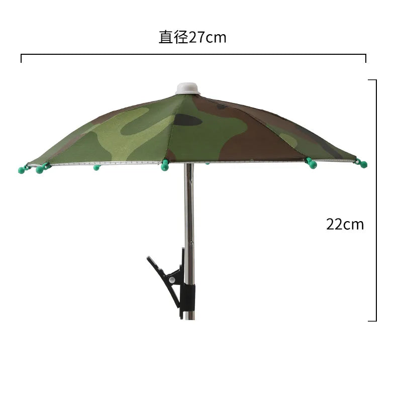 Handy Sonnenschutz Schirm Mini mit Clip Outdoor Strand Video Auto Halterung