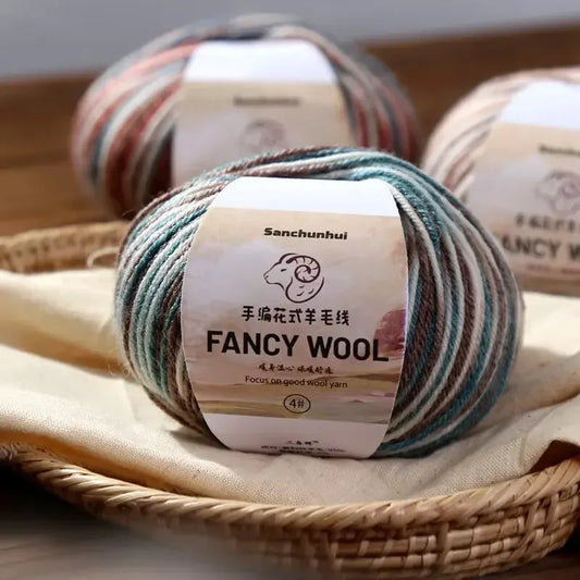 50g Farbverlauf Wolle Acryl Mischgarn zum Stricken Häkeln DIY Schals