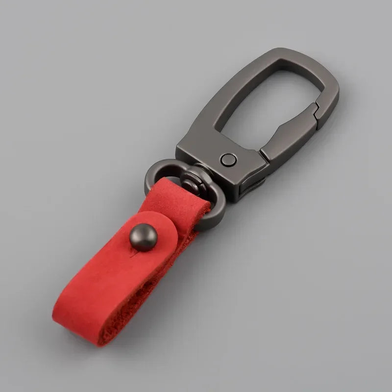 Handgemachter Leder-Schlüsselanhänger in Schwarz, Braun - Grün – Robust - Stilvoll
