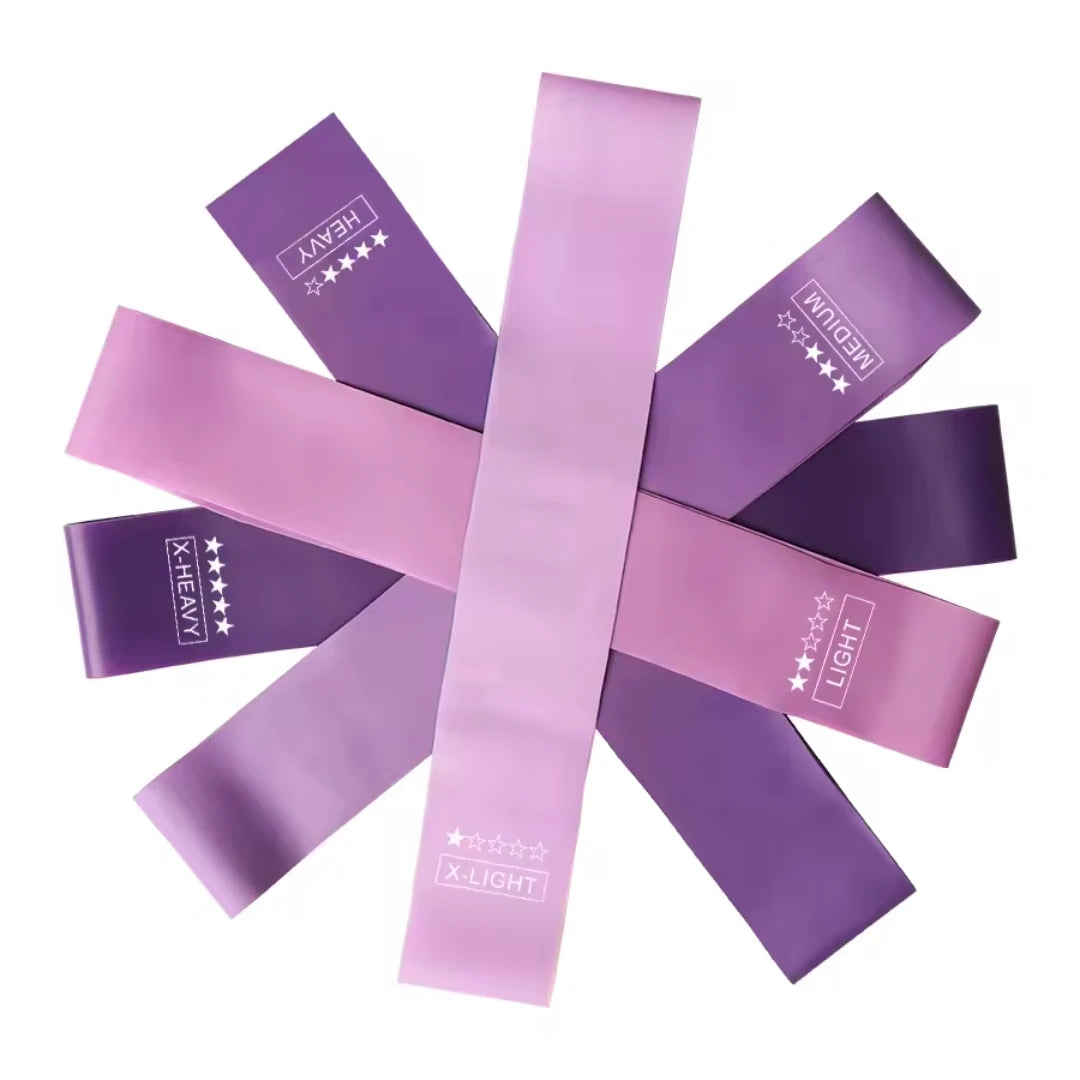 5-stufige Widerstandsbänder Set für Yoga Sport Fitness Pilates Training