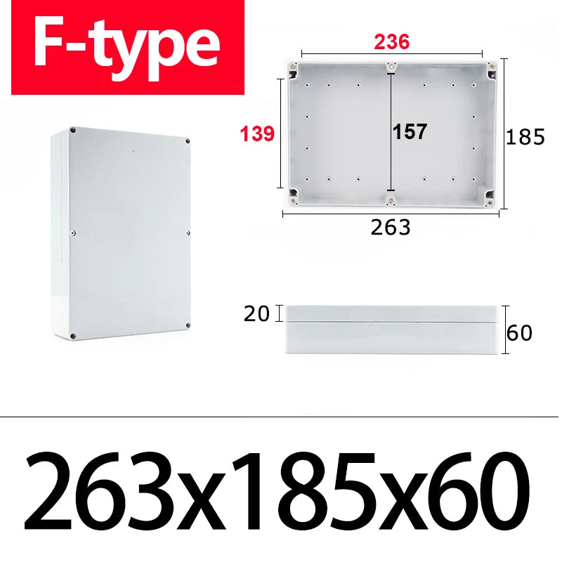 Wasserdichte Anschlussdose ABS mit IP67 Schutz für Außenbereich