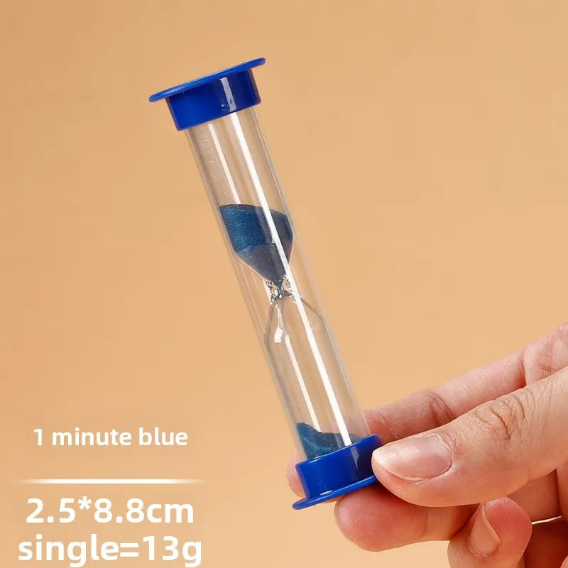 Bunte Mini Sanduhren Set mit verschiedenen Zeitintervallen zur Dekoration