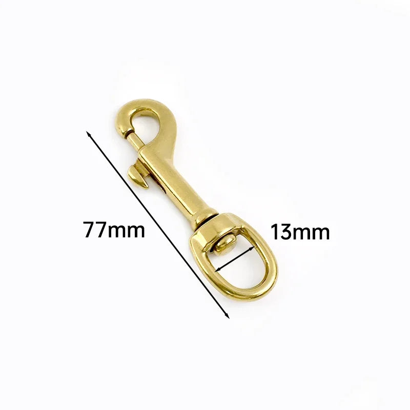 Massiver Messing Karabinerverschluss 10 30 mm drehbar für Taschen Gürtel