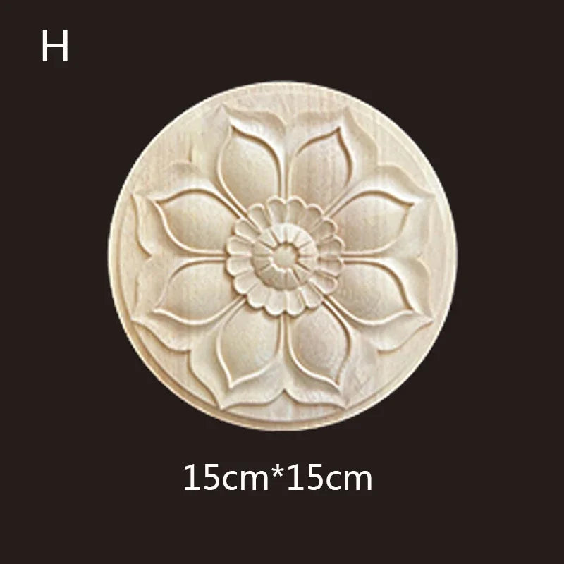 Geschnitzte Holzapplikationen für Möbel und Heimdekoration Basteln