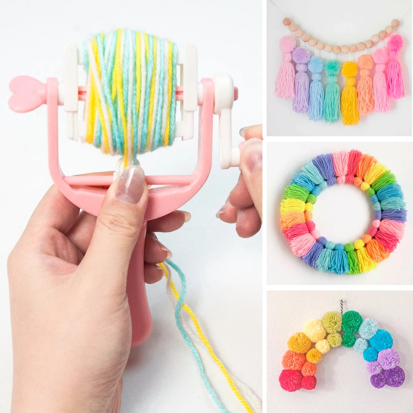 Pom Pom und Quaste Maker Werkzeug für DIY Wolle Garn Häkeln Stricken