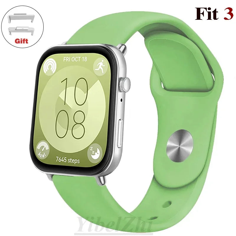 Wasserdichtes Silikonband in diversen Farben – perfekt für Huawei Watch FIT 3 - FIT 2