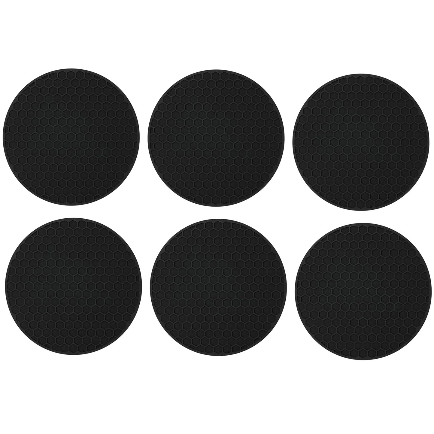 Silikon Untersetzer Set mit Halter – Rutschfest für Heiß - Kalt - Tassen - Gläser