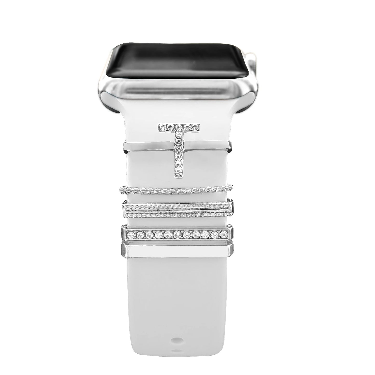 Dekoration für Apple Watch Band Ultra2 10 9 8 Diamant Schmuck Armband Zubehör für Samsung/Huawei Uhr 20/22mm Armband Charms-Yabubest - Home & More