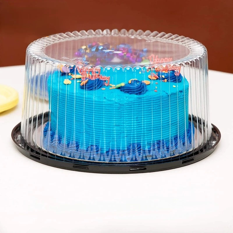 10er Set wiederverwendbare transparente Kuchenboxen in 6 und 8 Zoll