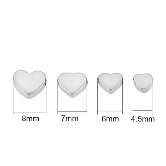 10 Stück Edelstahl Abstandshalter Perlen in Gold für DIY Schmuck