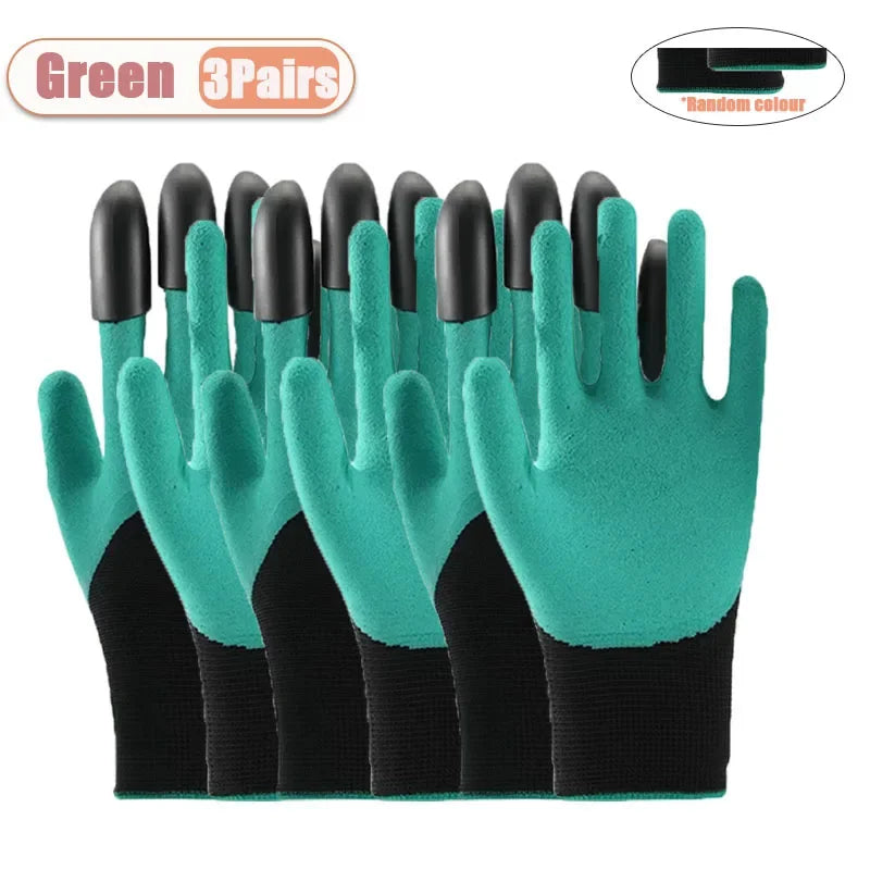 Robuste Gartenhandschuhe mit Krallen für sicheres Arbeiten im Freien