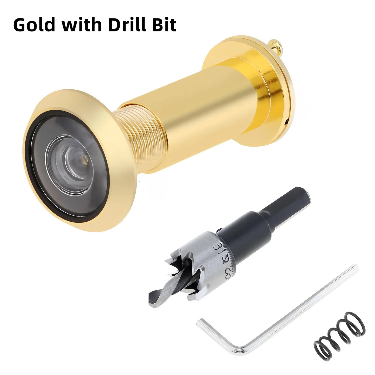 16mm Türspion 200° Weitwinkel – Sicheres Guckloch für 35-60mm Türen