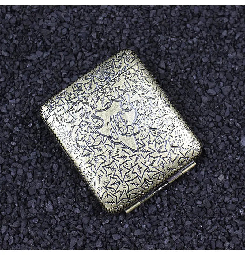 Metall Zigarettenetui mit Adler Muster für 20 Zigaretten