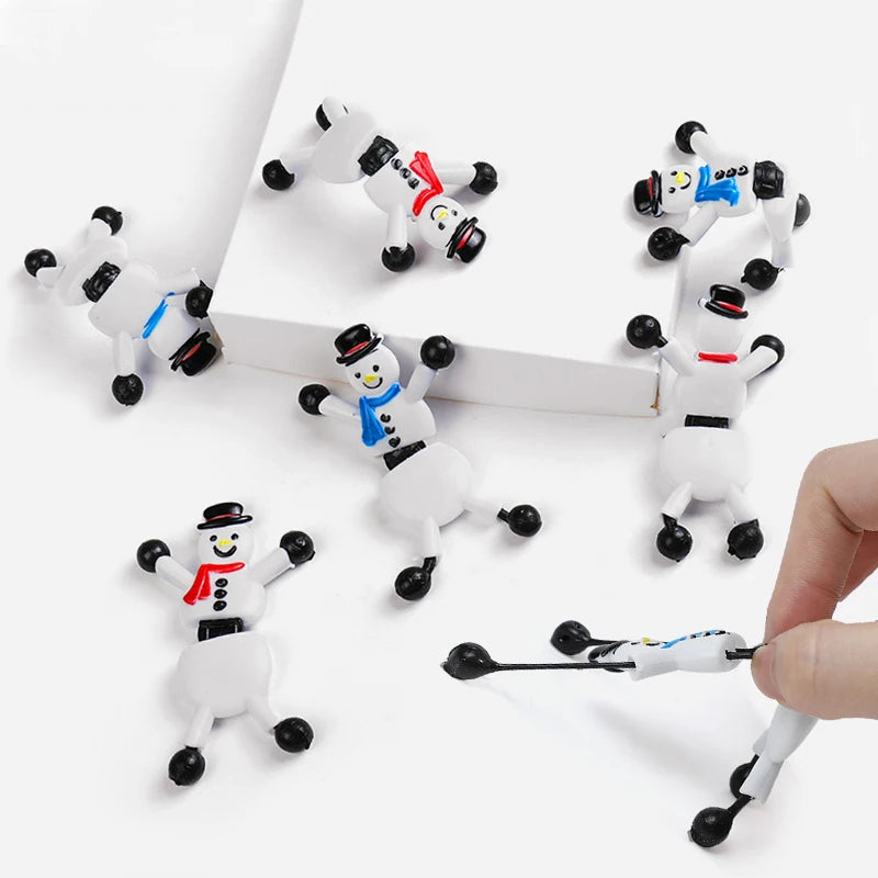 Süße Schneemann Spielfiguren als Weihnachtsgeschenk und Partyfüller