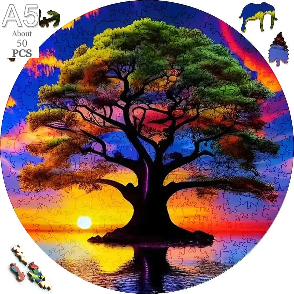 Fesselndes 3D Holzpuzzle Tier für Erwachsene und Kinder