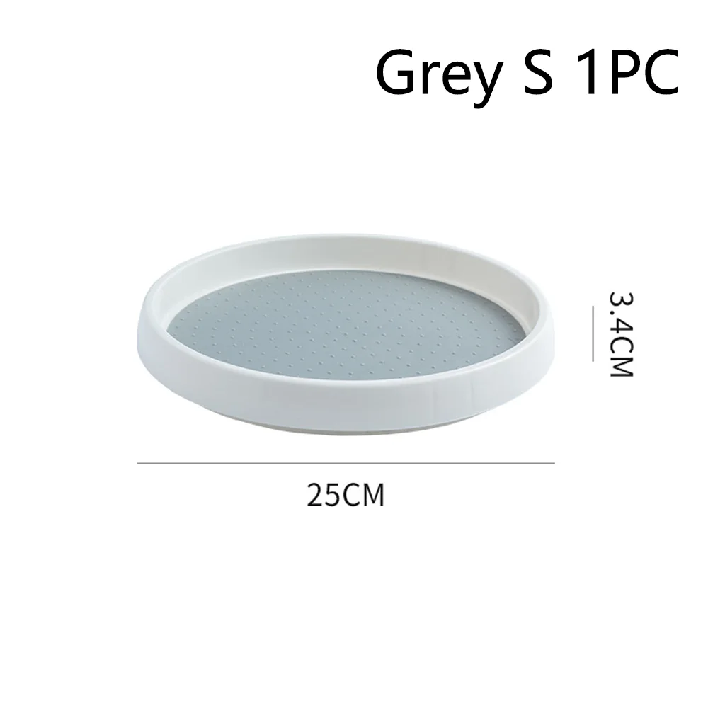 360 Grad drehbarer Gewürz Organizer Drehteller für Küche und Schreibtisch