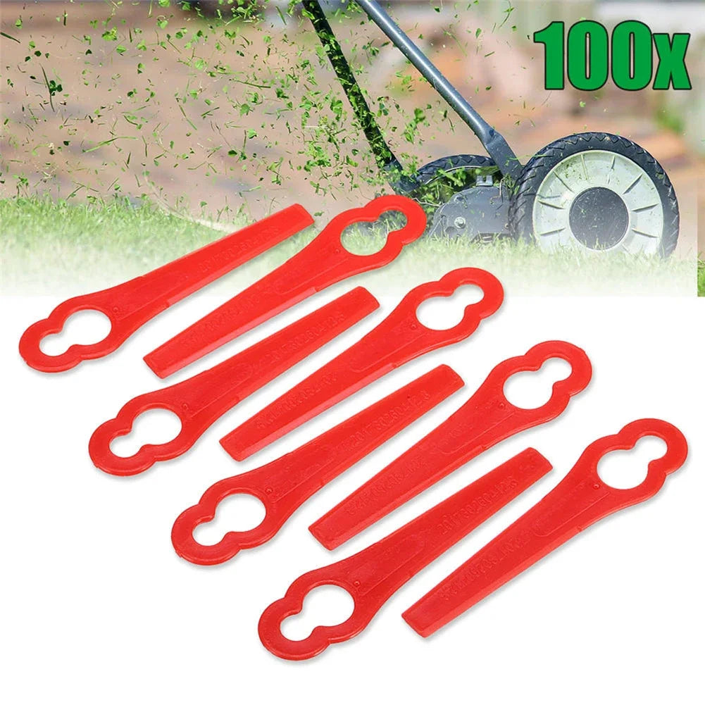 20-400x Rasenmäher Messer Kunststoff Typ L83 – Ersatz Klingen Akku Grasschneider