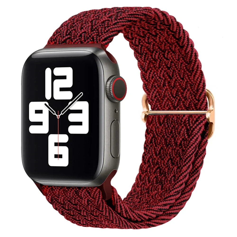 Geflochtenes Solo Loop Nylonarmband für Apple Watch Ultra und Serie