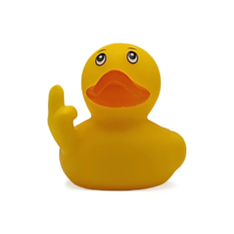 Lustige Gummi Ente Fahrzeug Dekoration mit Weinflasche und Bier