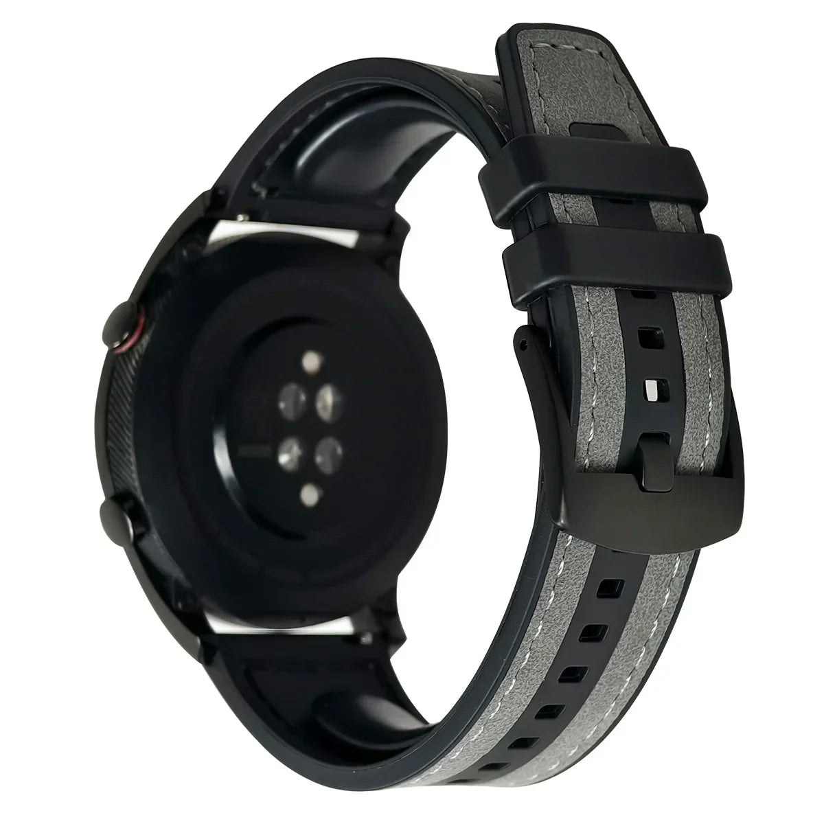22 mm Leder-Silikonarmband kompatibel für Huawei und Samsung Galaxy Watch-Yabubest - Home & More