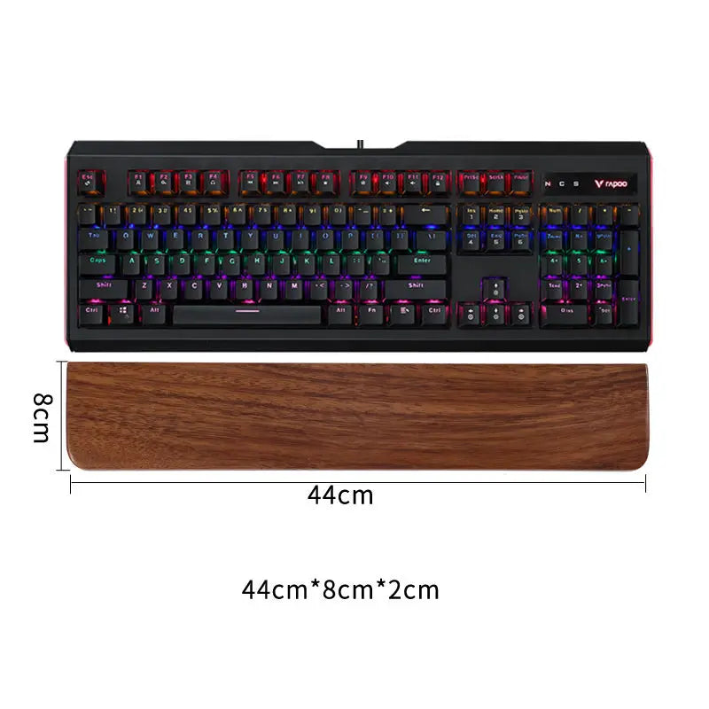 Ergonomische Massivholz Handballenauflage für mechanische Tastaturen