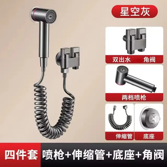 Handheld Bidet Sprayer Set 2 Modus Badezimmer Spritzpistole Wandmontage