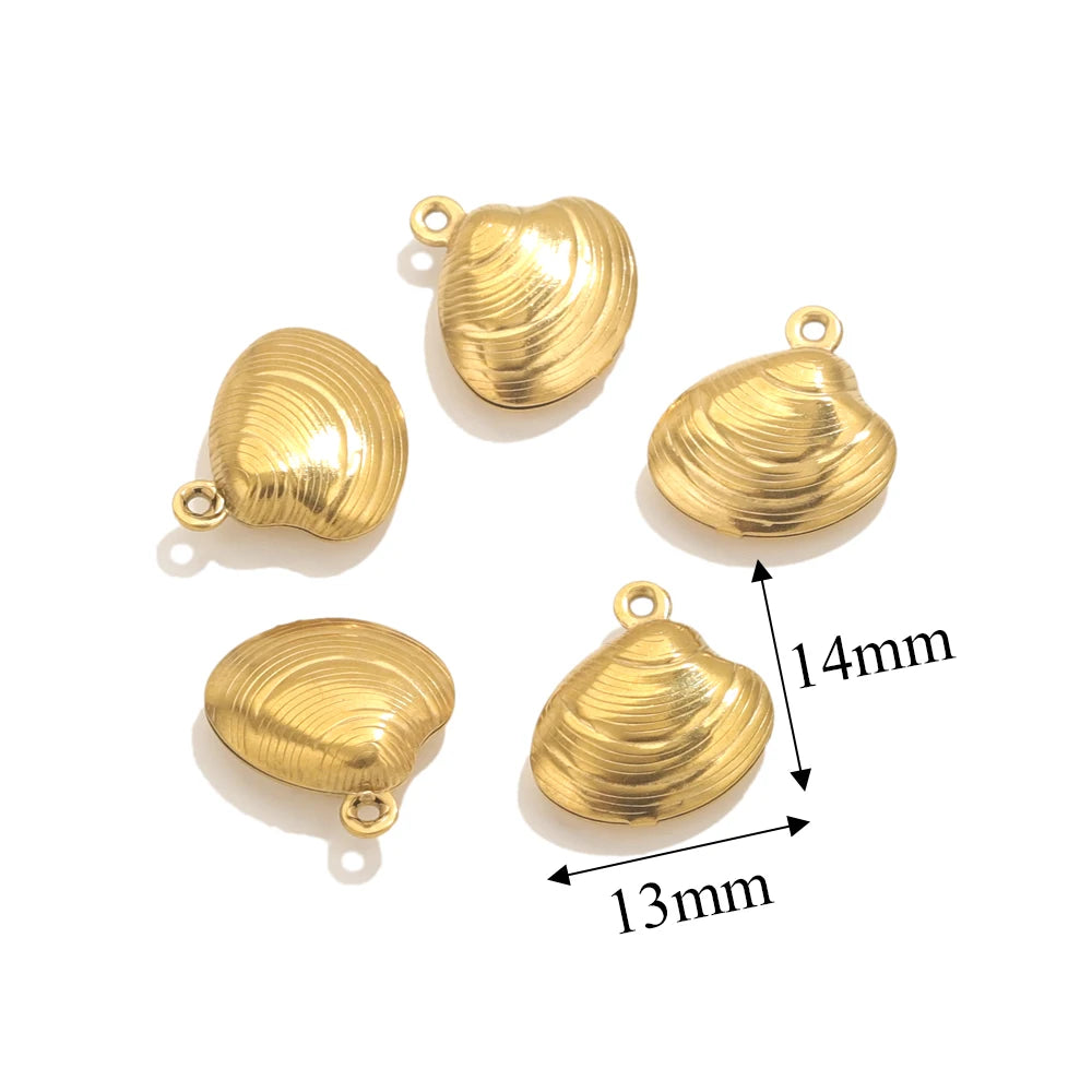 Maritime Edelstahl Gold Anhänger für individuelle Schmuckkreationen