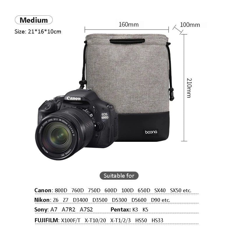 Wasserdichte Kameratasche mit Kordelzug für spiegellose Kameras-Yabubest - Home & More