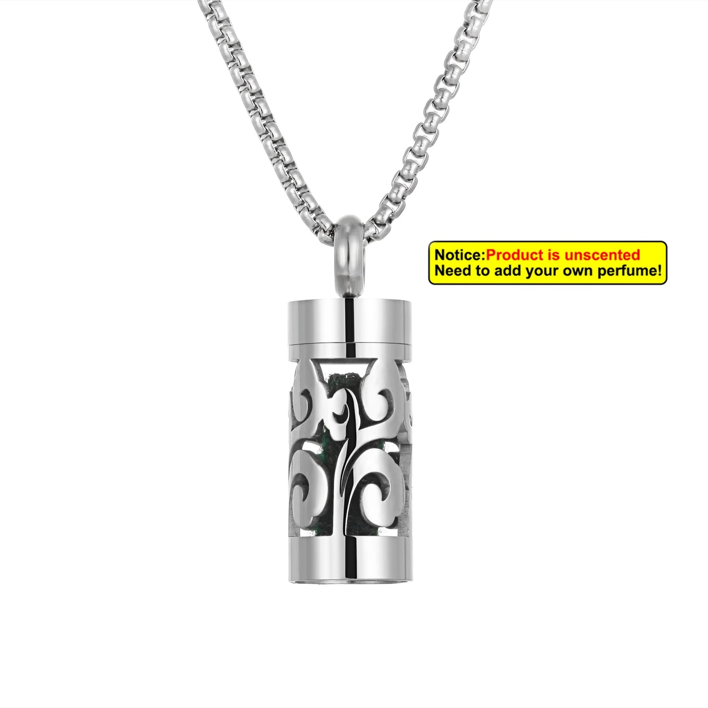 Edelstahl Aromatherapie Anhänger mit Engelsflügel Design