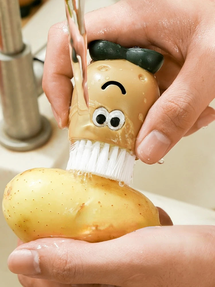 Süße Gemüsebürste zum Waschen und Schrubben für Obst und Küche