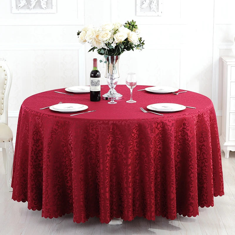Runde Jacquard Tischdecke aus Polyester für Events und Zuhause