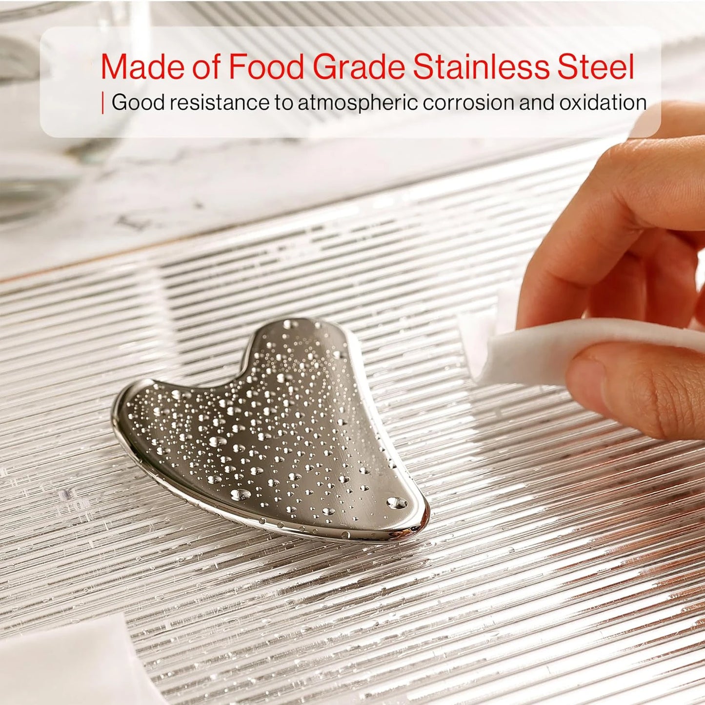 Gesichts-Roller Set: Kühlung, Massage & Hautpflege aus Silikon/Edelstahl