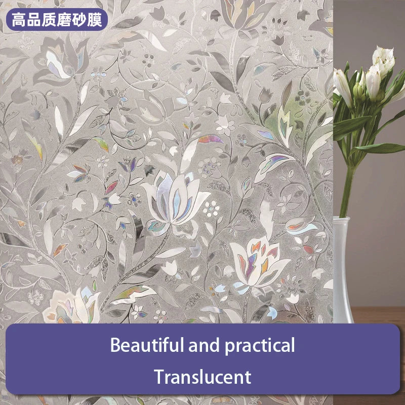 3D Buntglas Fensterfolie Selbstklebend Für Sichtschutz Und Dekoration