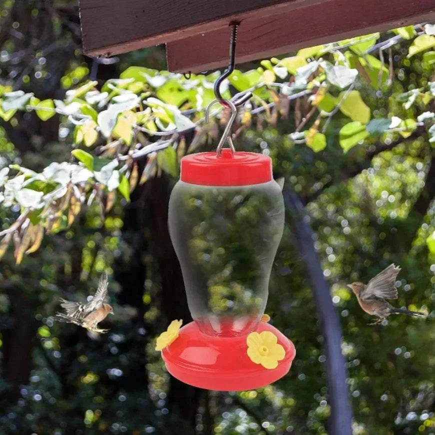 480ml Kunststoff Vogeltränke mit Eisenhaken für Garten - Outdoor