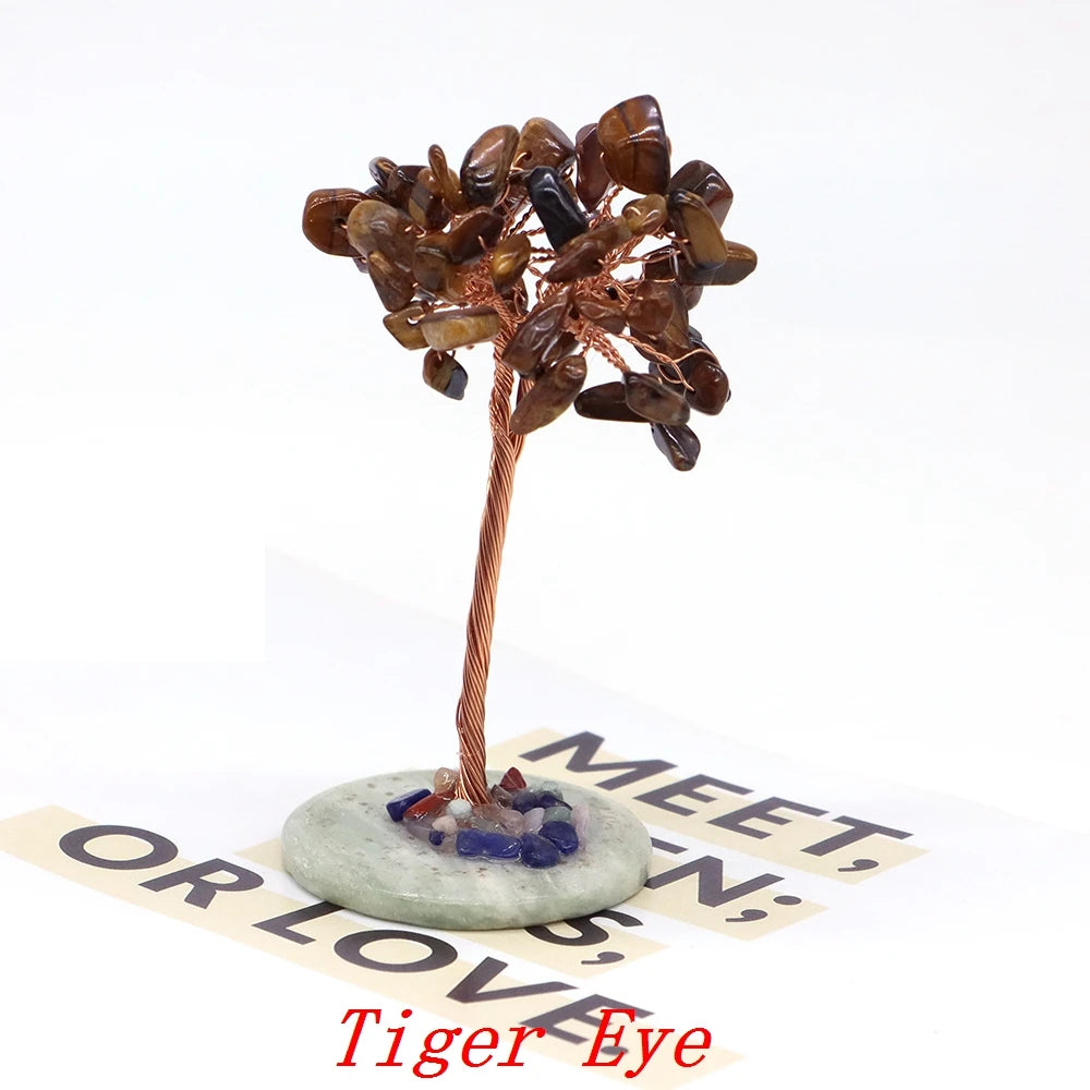 Kristall Achat Geldbaum für Feng Shui und positive Energie im Zuhause