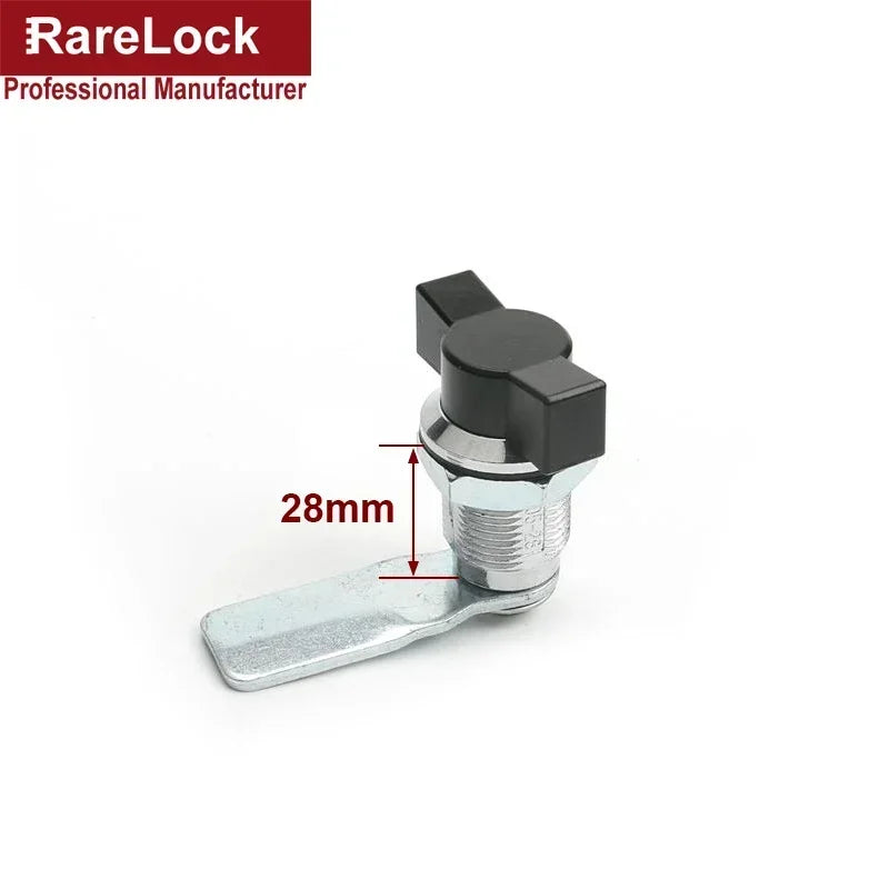 Schwarzes schlüsselloses Griffschloss 18-60mm für Schrank Industriekasten