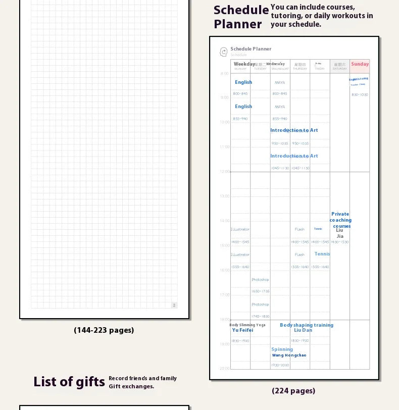 Wochenplaner 2026 Taschenformat – Wochenplan Notizbuch-Yabubest - Home & More