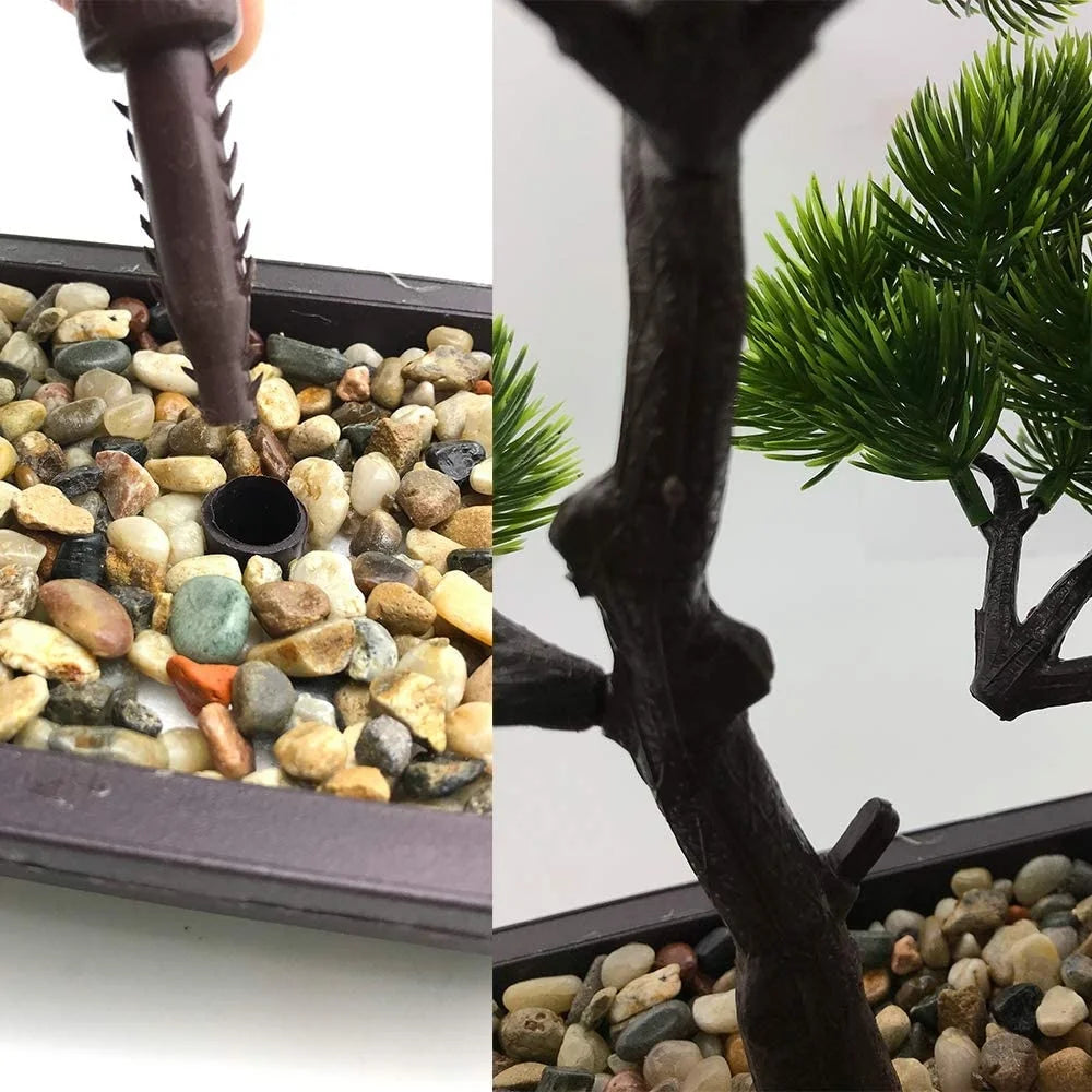 Japanische Kiefern Bonsai Pflanze Heim Dekoration 33 cm Höhe Kunstpflanze