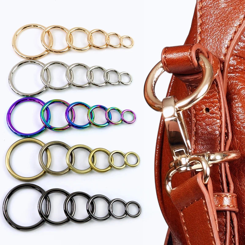 5/10x Metall Karabiner Ring Schnallen 15-50mm für Tasche, Hundeleine, Gürtel