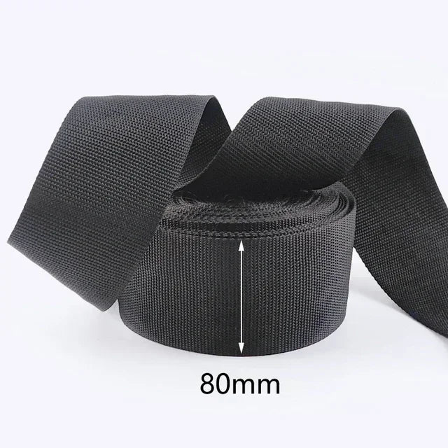10 m Polyester Gurtband schwarz 20-100 mm Meterware Nähzubehör